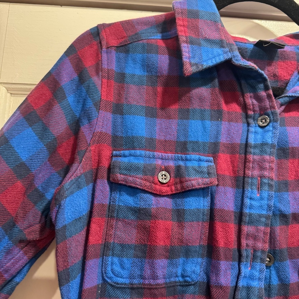 Patagonia Womens Long Sleeved Organic‎ Cotton Fjord Flannel Shirt Outdoor Hiking - Picture 7 of 12